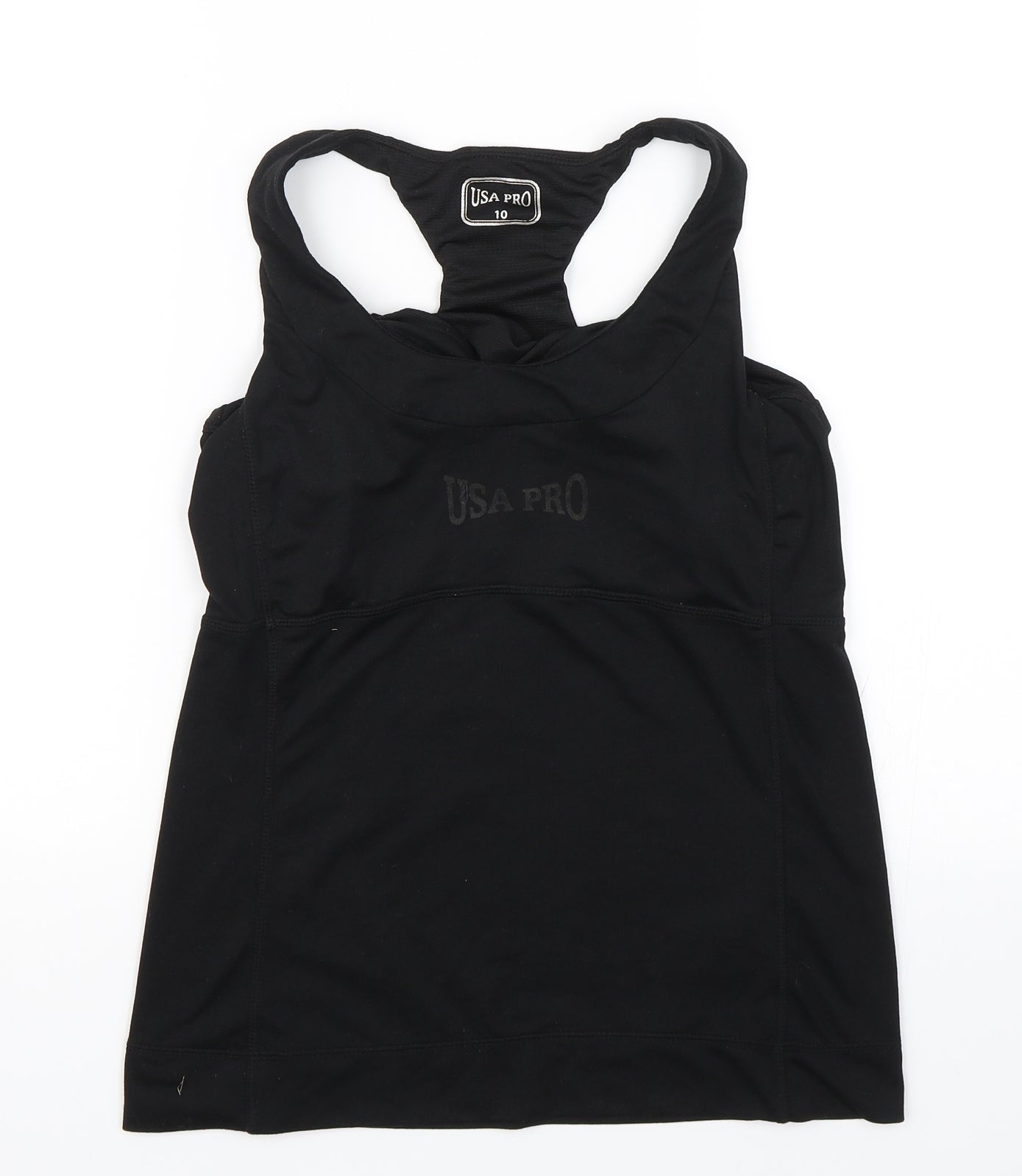 USA Pro Womens Black   Basic Tank Size 10