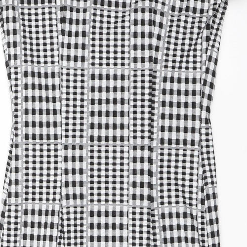 Select Womens Black Plaid  Shift  Size 10