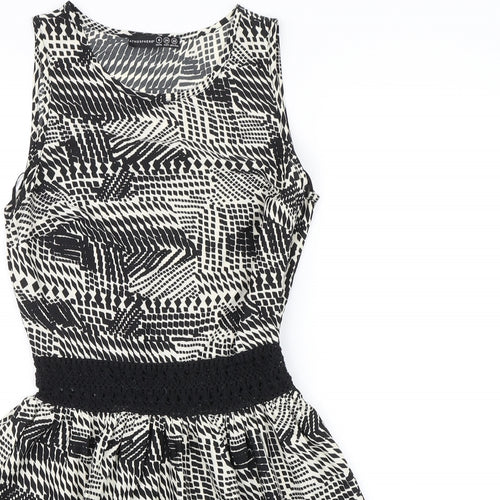 Atmosphere Womens Black Animal Print  Shift  Size 6