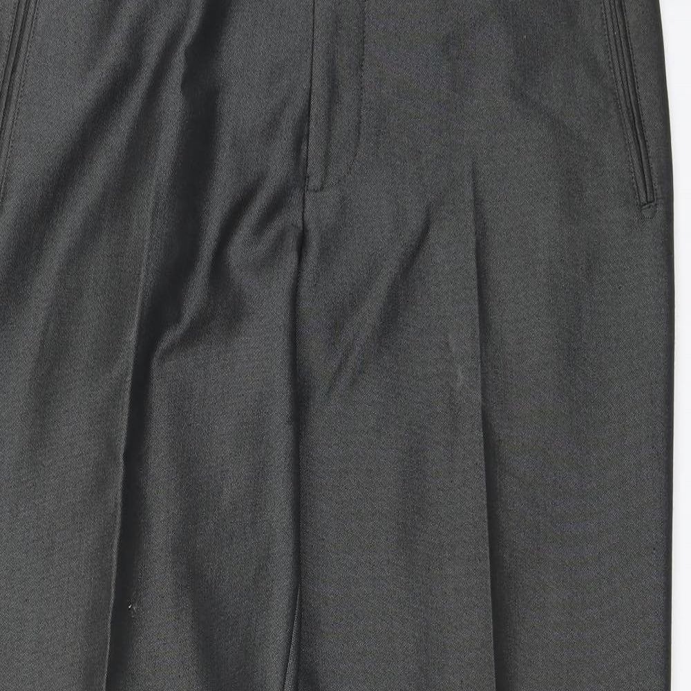 Preworn Mens Grey   Dress Pants Trousers Size 34 in L28 in - Short length
