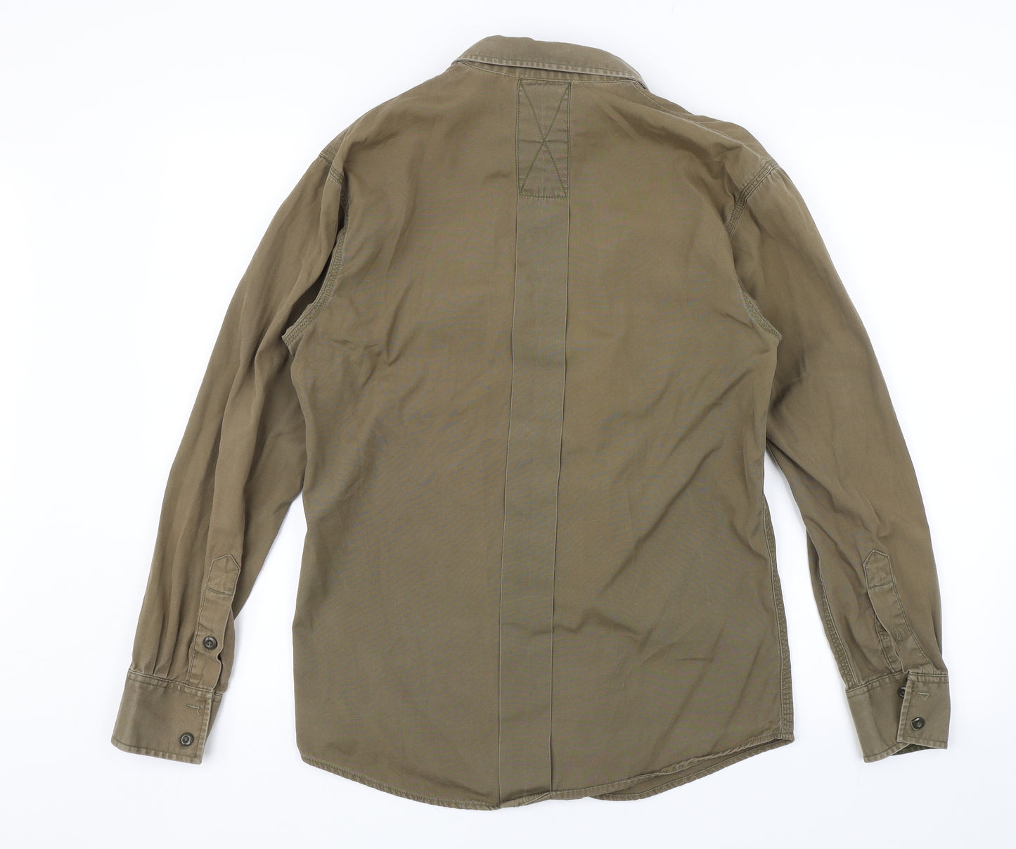 Levis Mens Green    Button-Up Size S