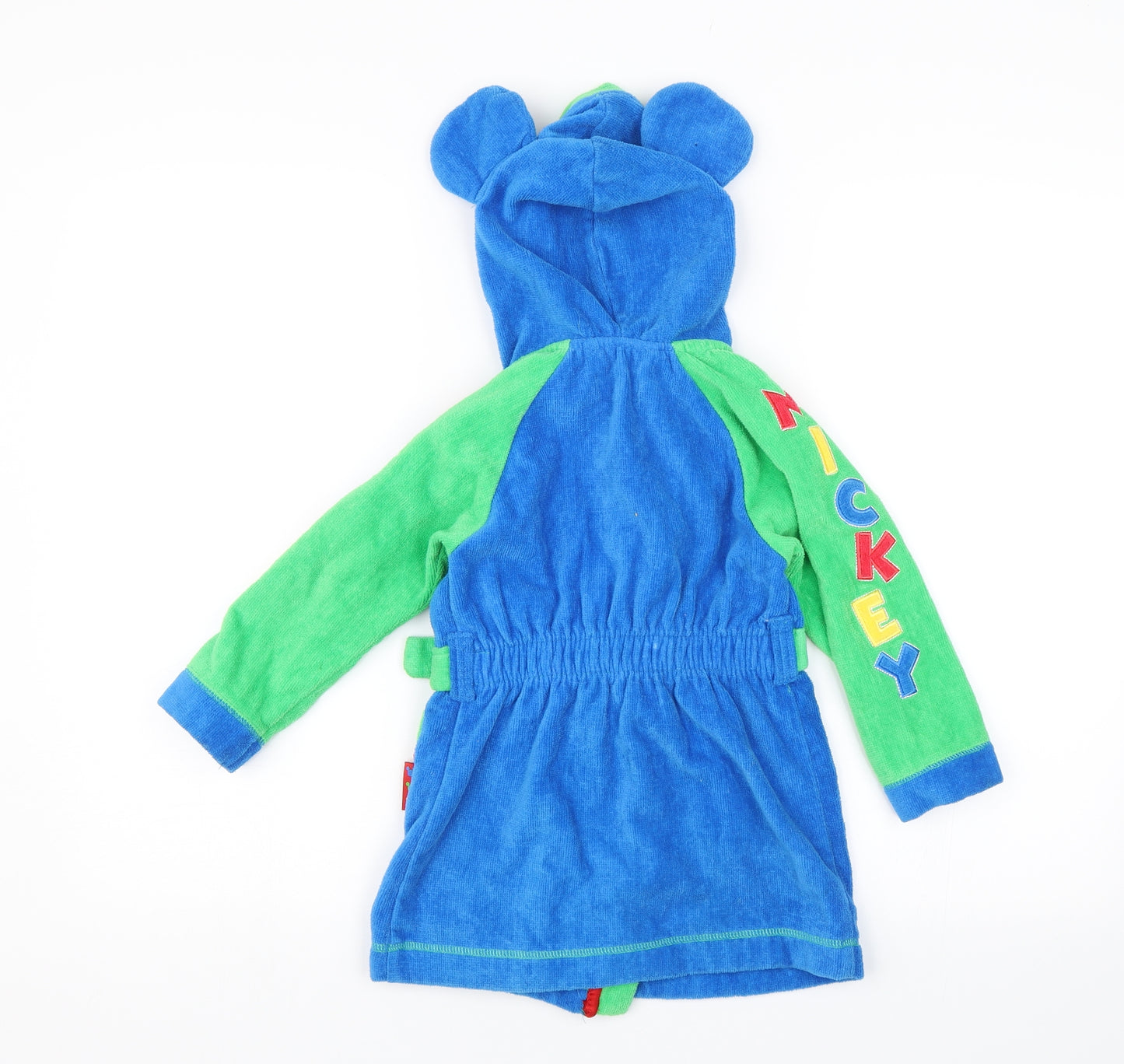 Disney Baby Blue Solid   Robe Size 18-24 Months  - Mickey Mouse