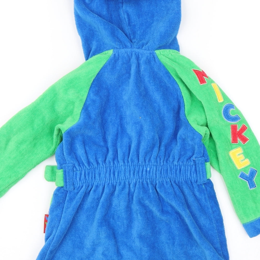 Disney Baby Blue Solid   Robe Size 18-24 Months  - Mickey Mouse