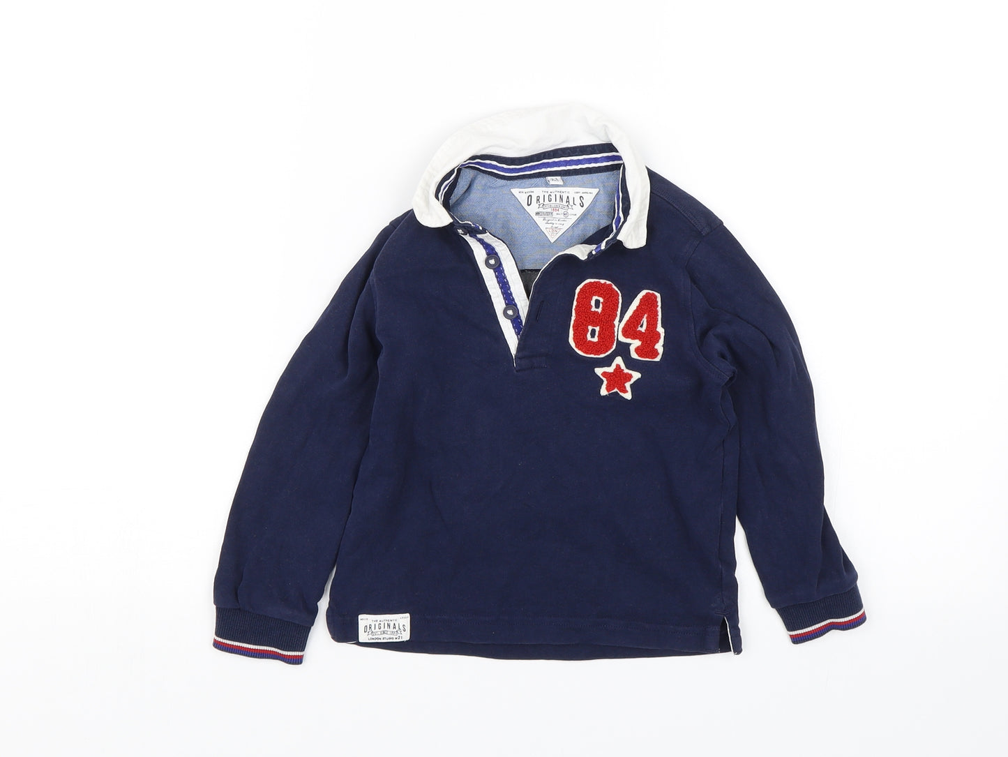 M&S Boys Blue   Basic Polo Size 2-3 Years  - 84