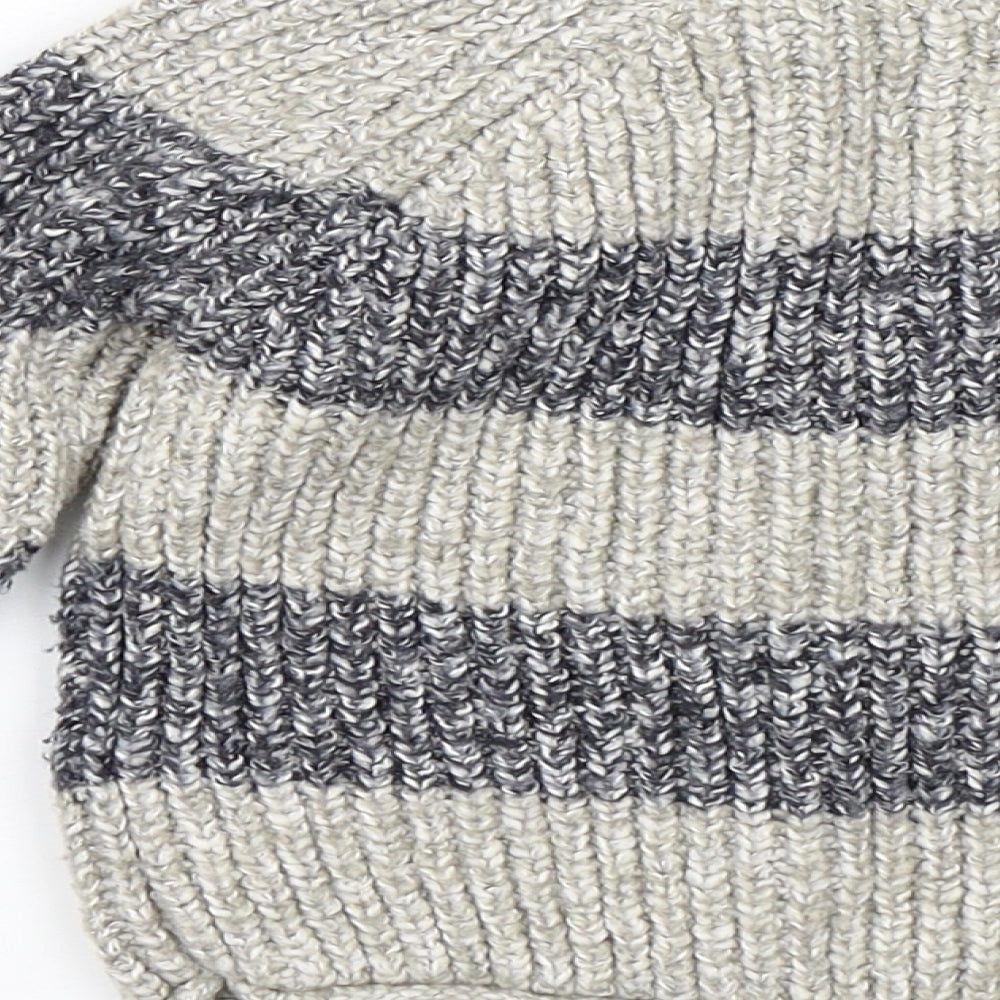 Primark Baby Grey Striped  Pullover Jumper Size 12-18 Months