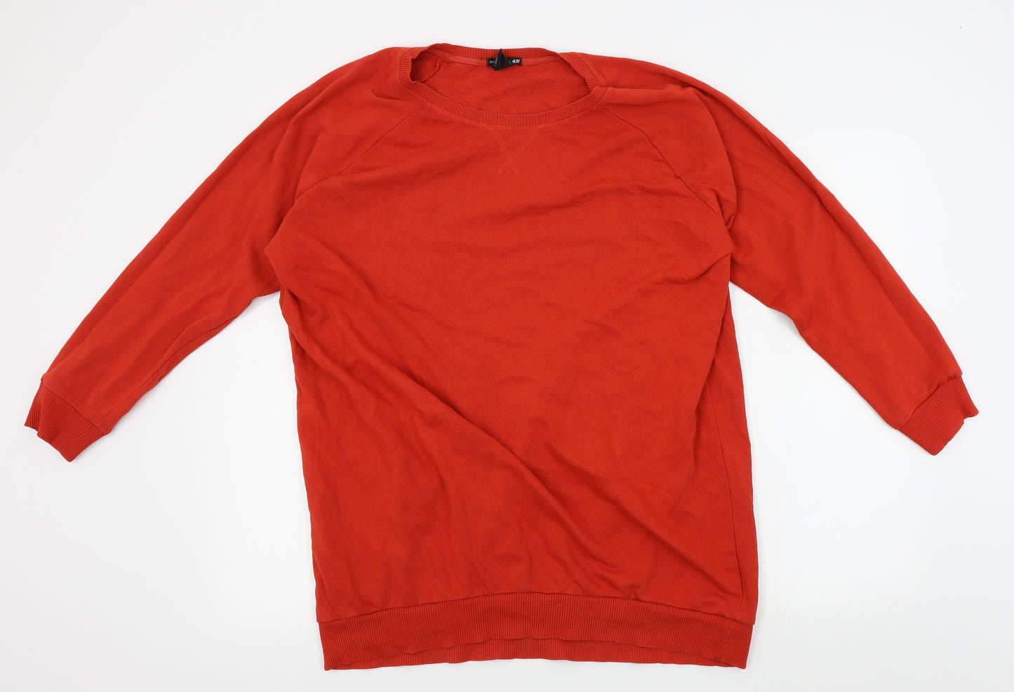H&M Mens Red   Pullover Jumper Size L