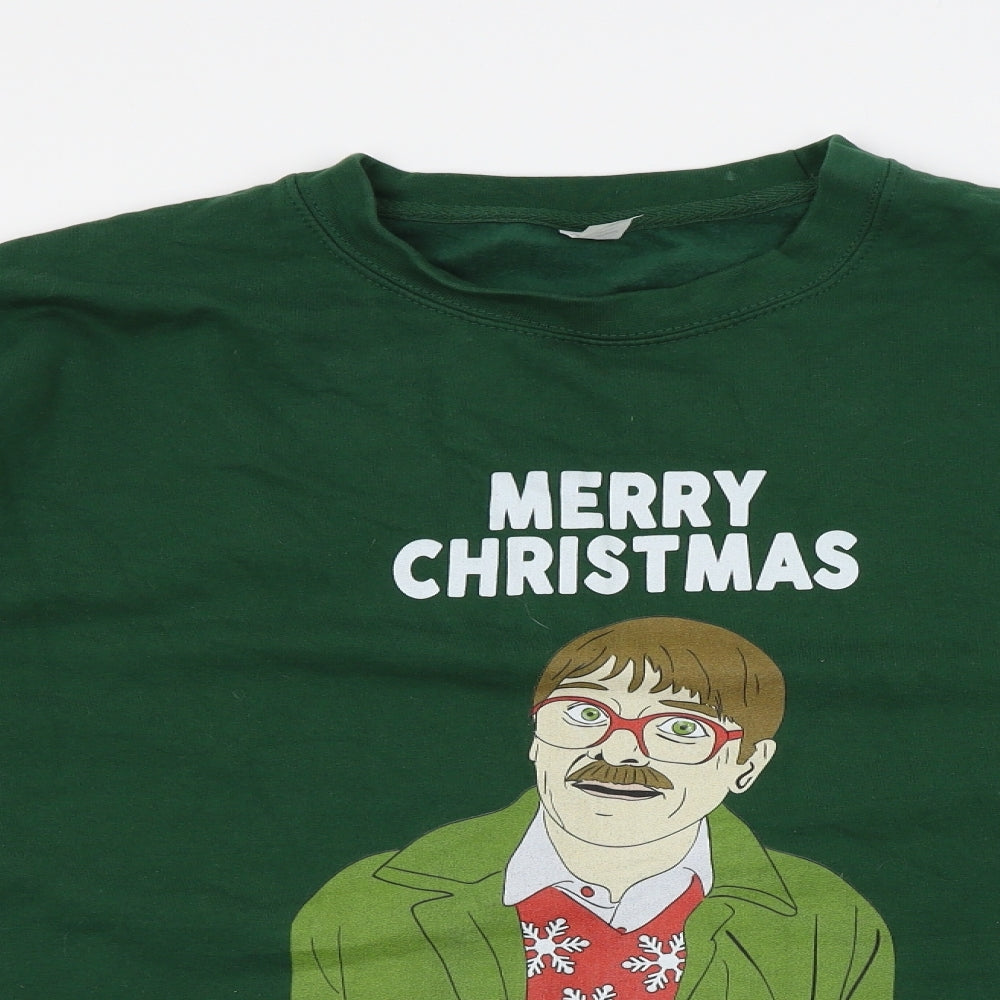 banterking Mens Green   Pullover Jumper Size XL  - friday night dinner, shalom