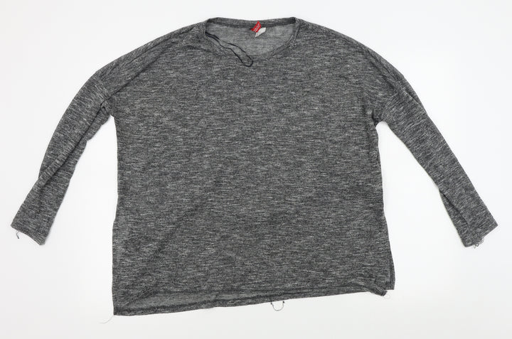 H&M Womens Grey   Pullover Jumper Size M