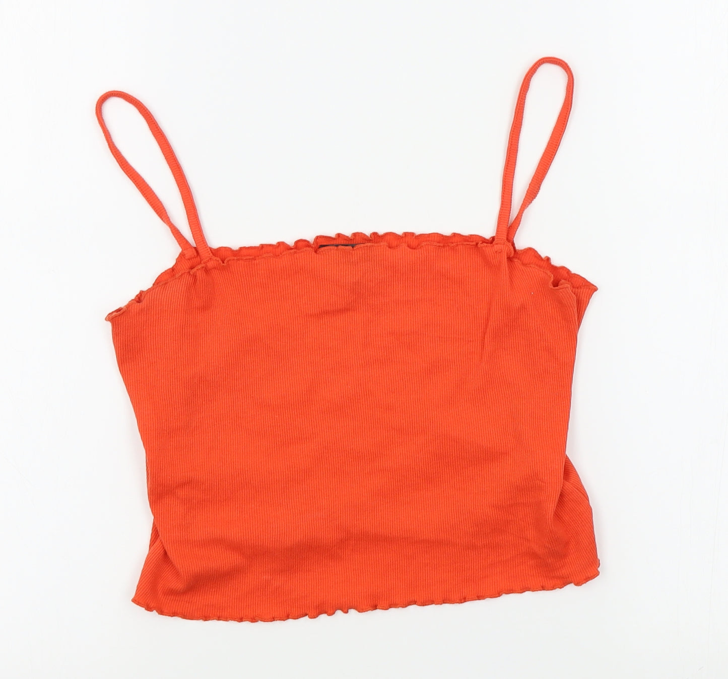 Topshop Womens Orange   Cropped Tank Size 14