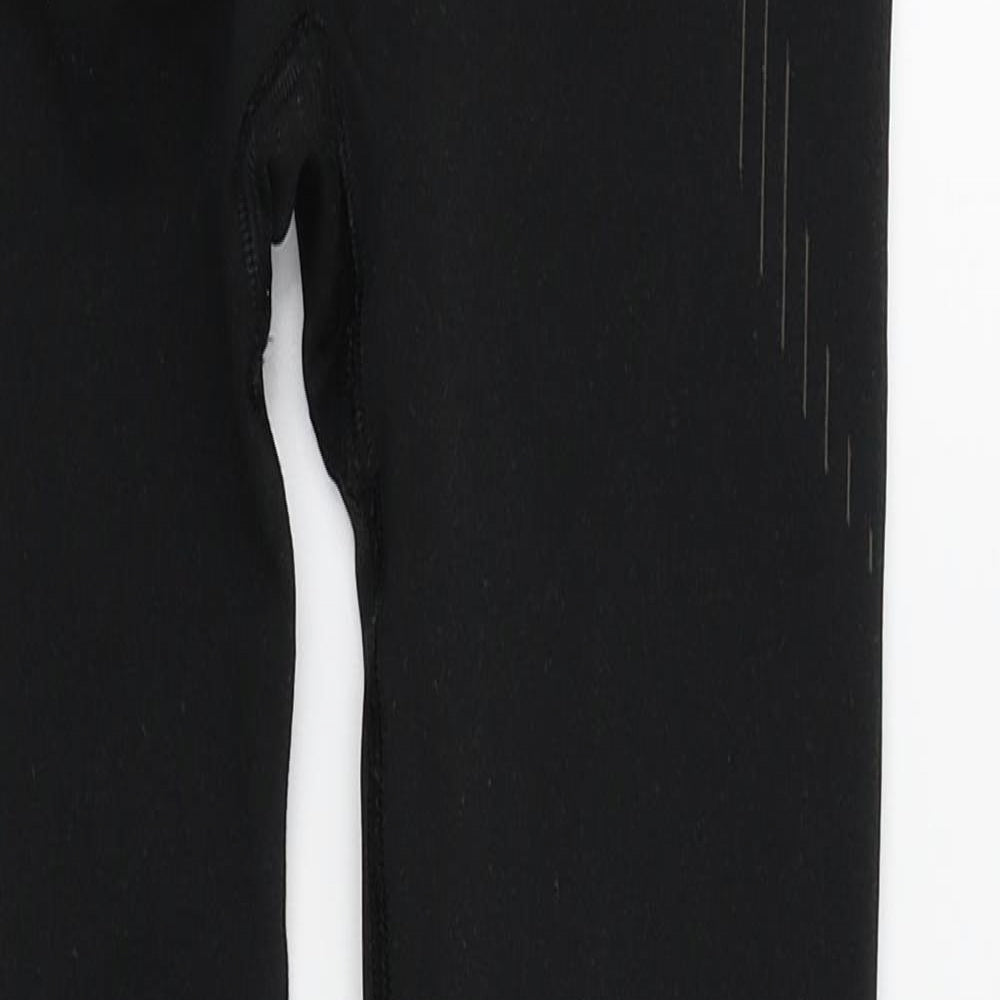 PRETTYLITTLETHING Womens Black    Leggings Size M L26 in