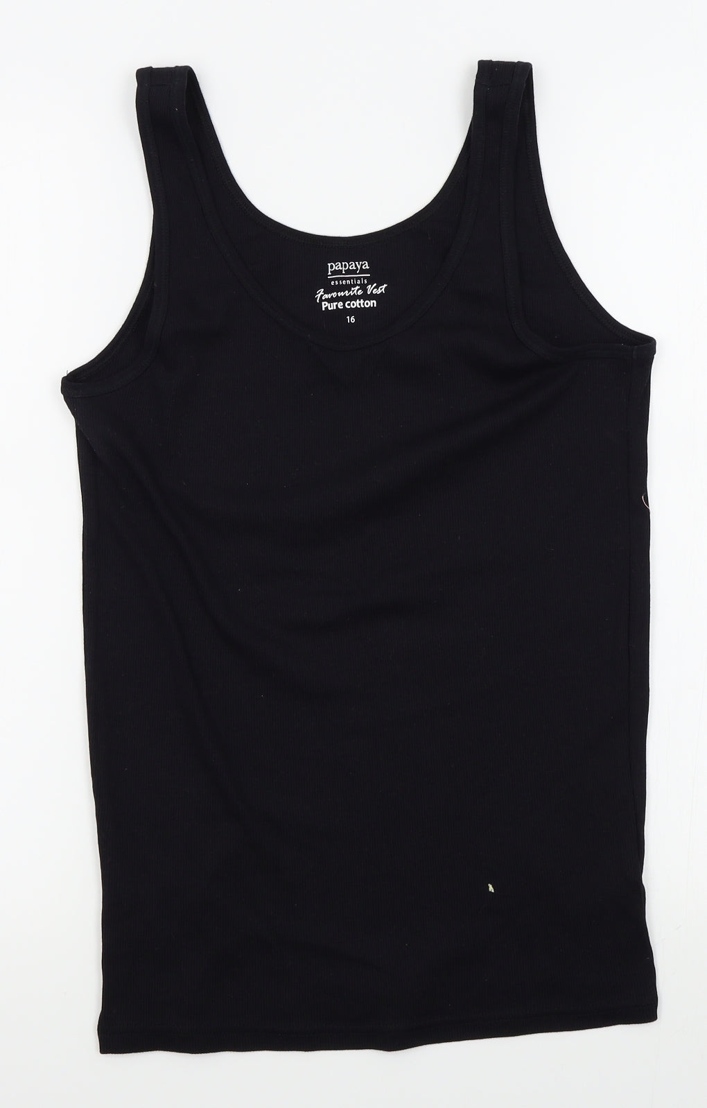 Papaya Womens Black   Basic Tank Size 16