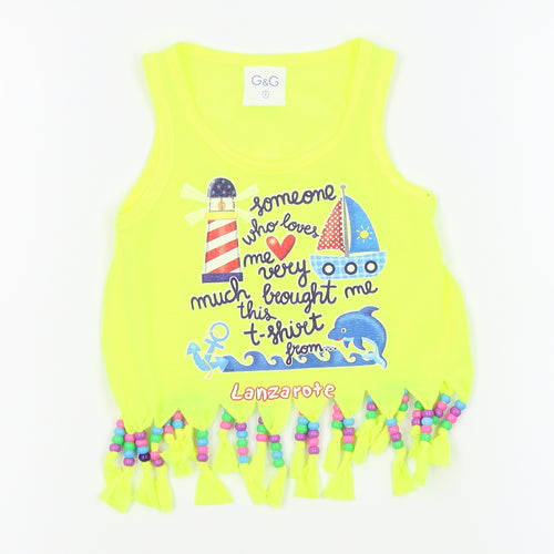 G&G Boys Green   Basic Tank Size 2 Years