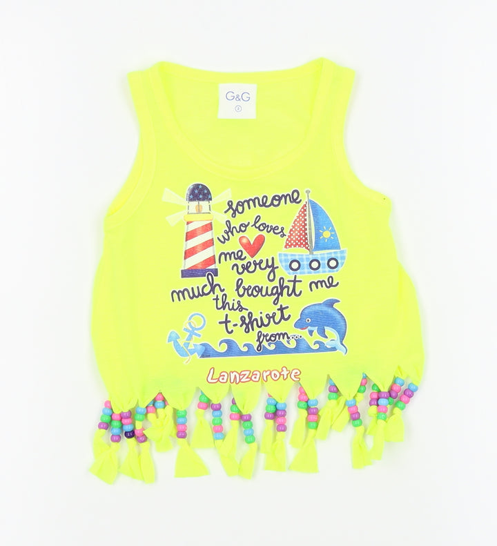 G&G Boys Green Basic Tank Size 2 Years