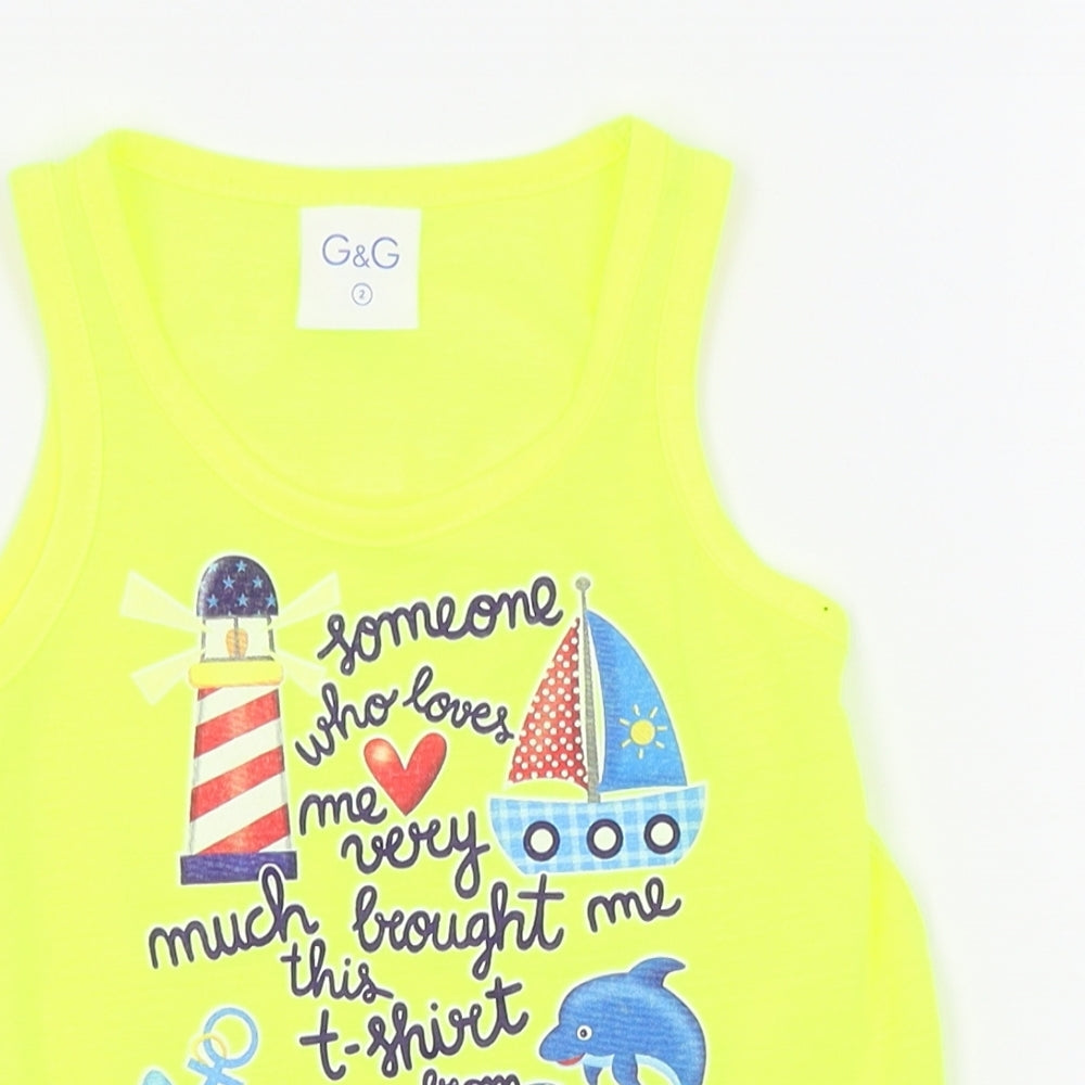 G&G Boys Green   Basic Tank Size 2 Years