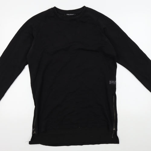 ashes to dust Mens Black   Pullover Jumper Size XS  - zips on sides