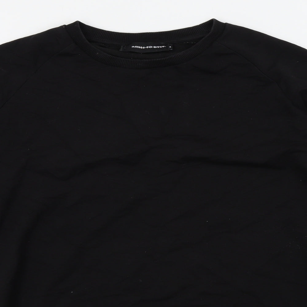 ashes to dust Mens Black   Pullover Jumper Size XS  - zips on sides
