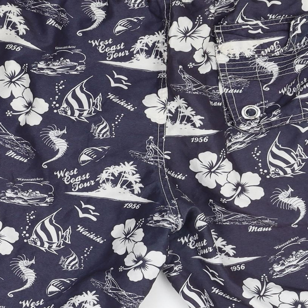 Urban Saint Mens Grey Floral  Bermuda Shorts Size M - swim