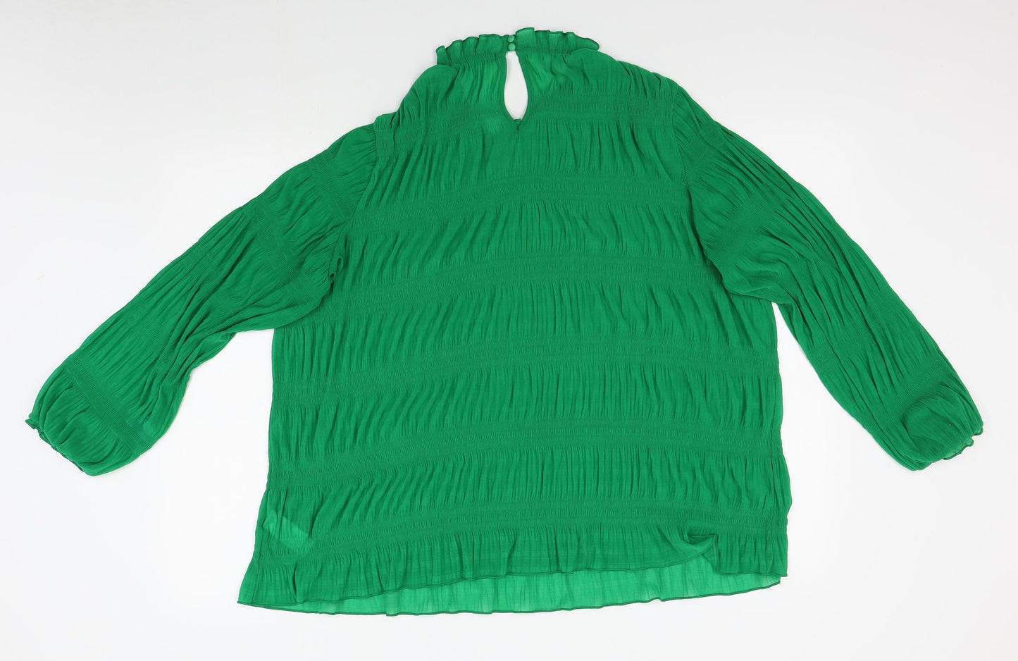 M&S Womens Green   Basic Blouse Size 22