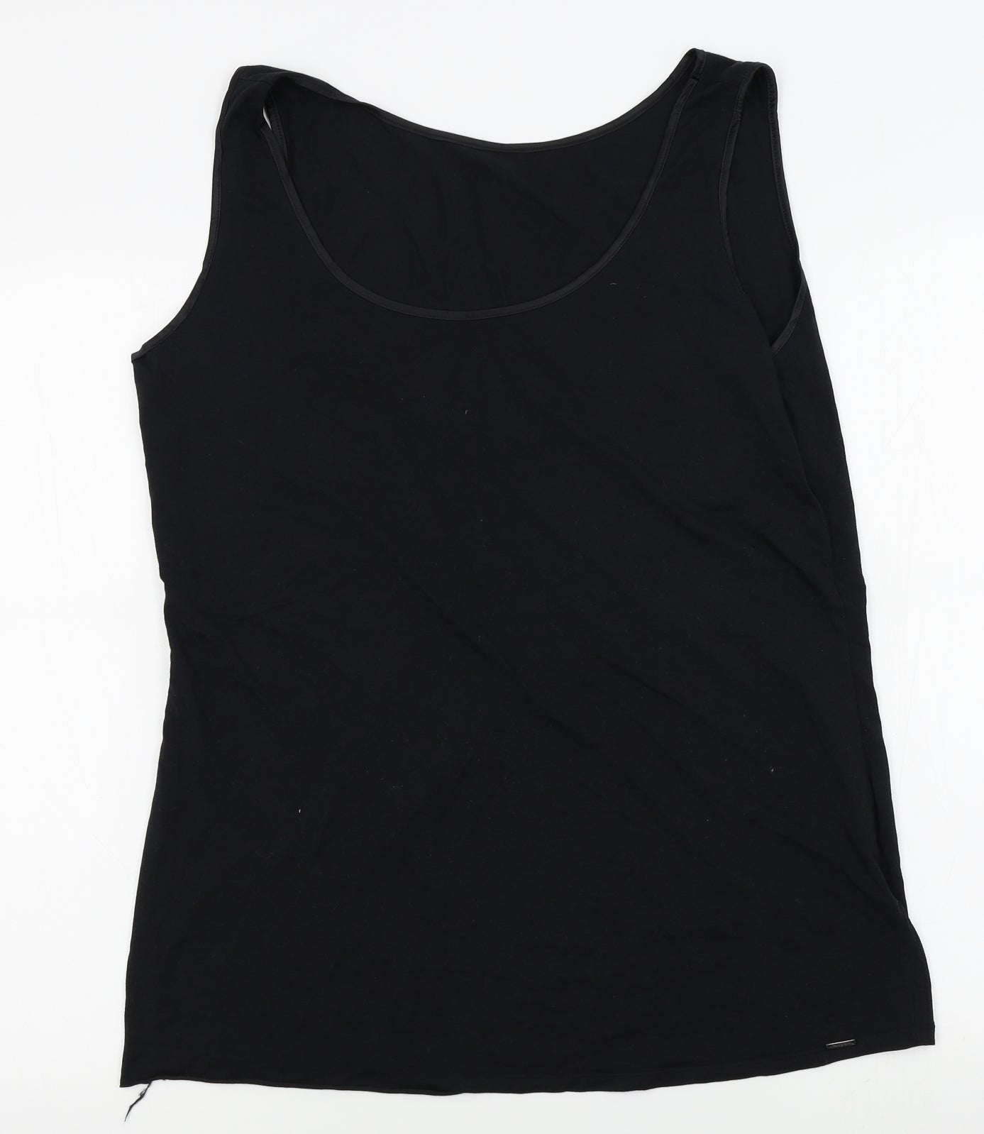 M&S Womens Black   Basic Tank Size 22
