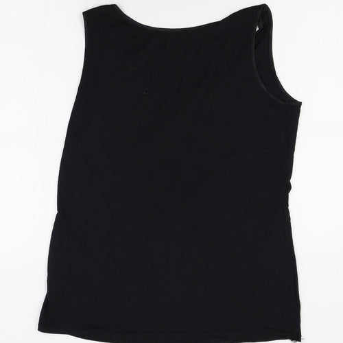 M&S Womens Black   Basic Tank Size 22