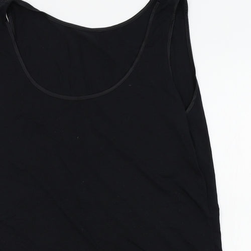 M&S Womens Black   Basic Tank Size 22
