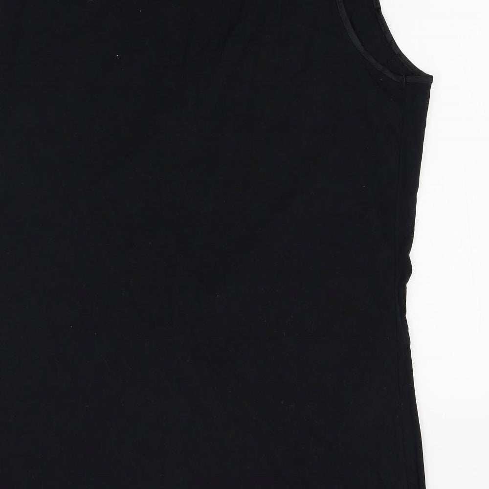 M&S Womens Black   Basic Tank Size 22