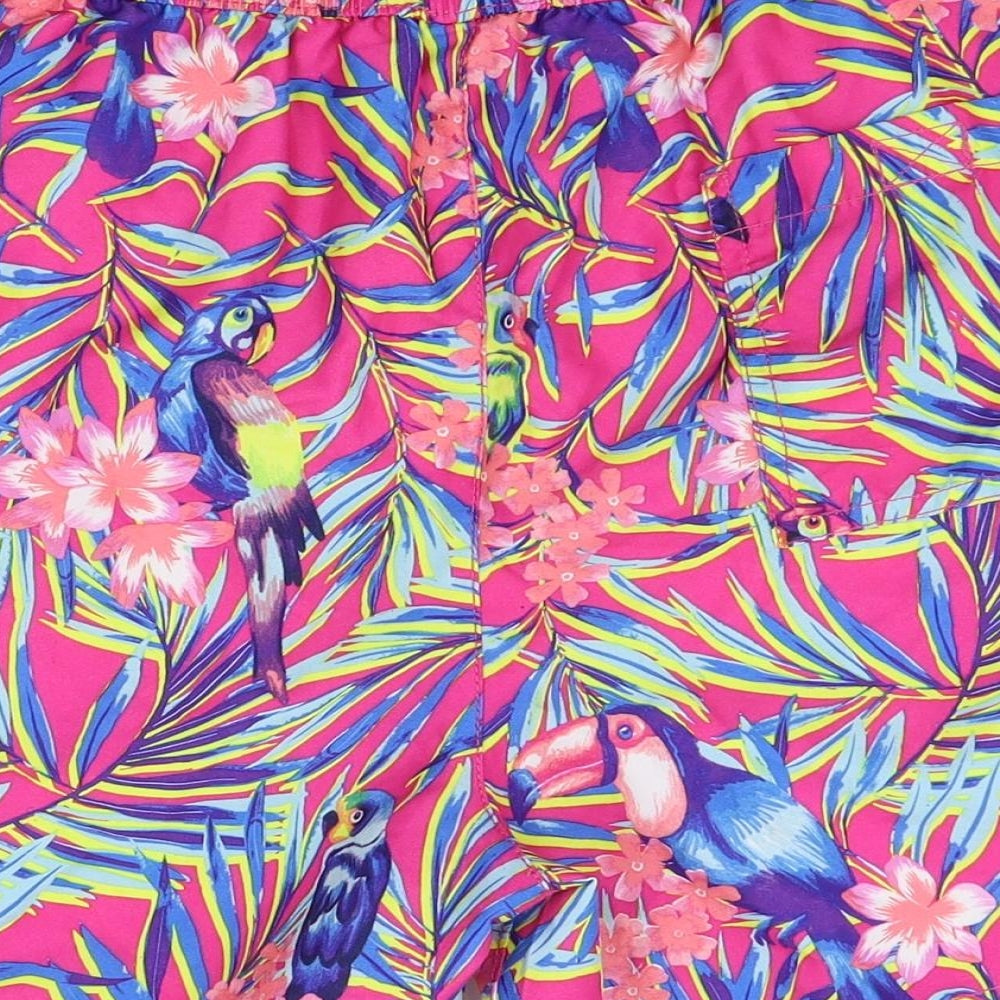 George Mens Pink Floral  Bermuda Shorts Size M