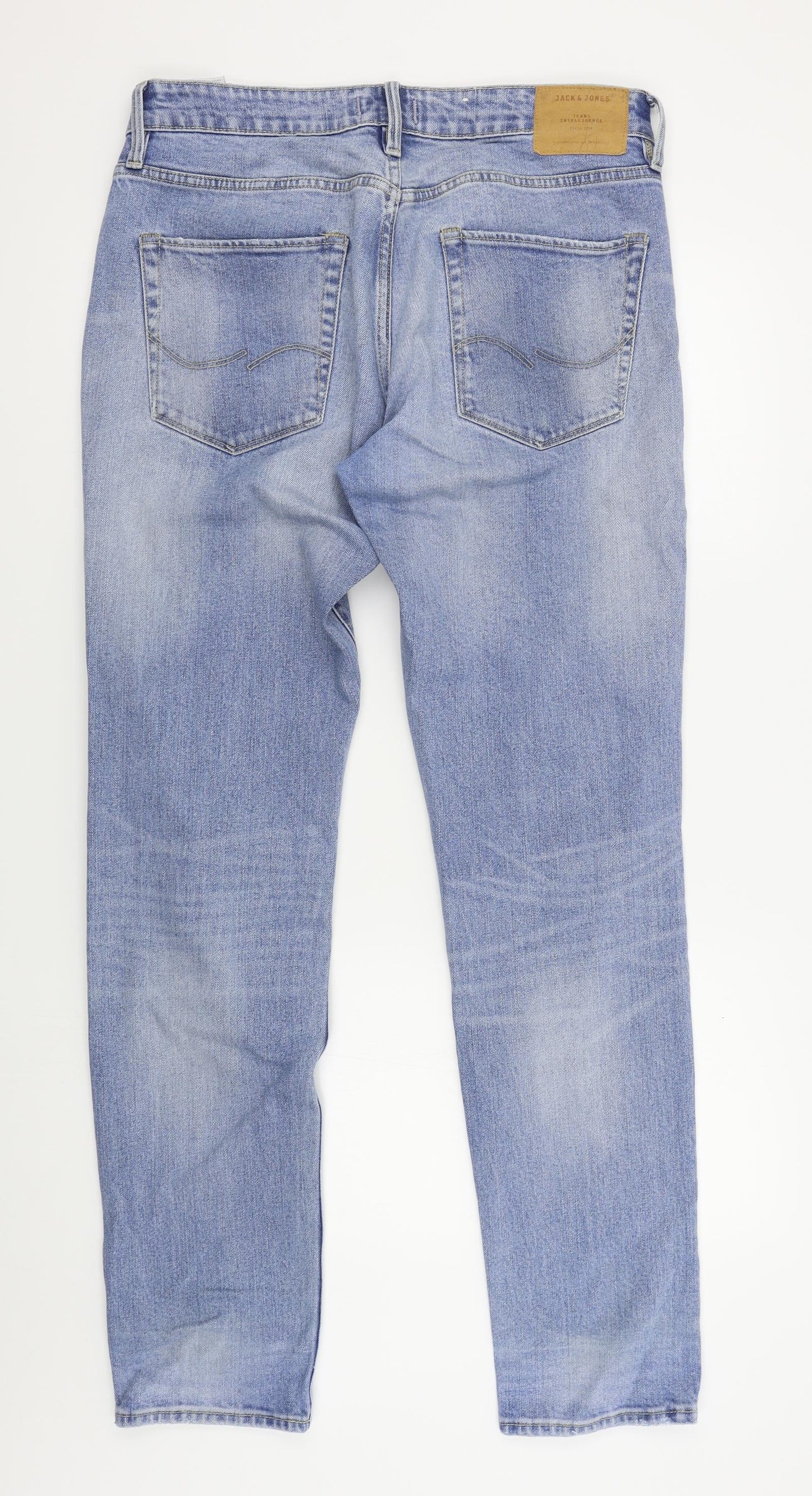 JACK & JONES Mens Blue   Straight Jeans Size 34 L34 in
