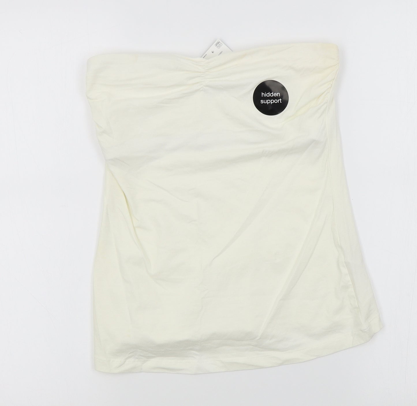 F&F Womens White   Basic T-Shirt Size 12  - elastic chest