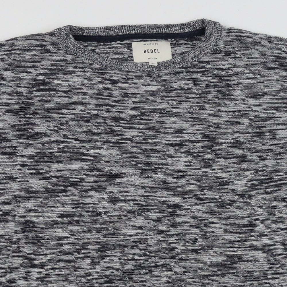 redefined rebel Mens Grey   Pullover Jumper Size XL
