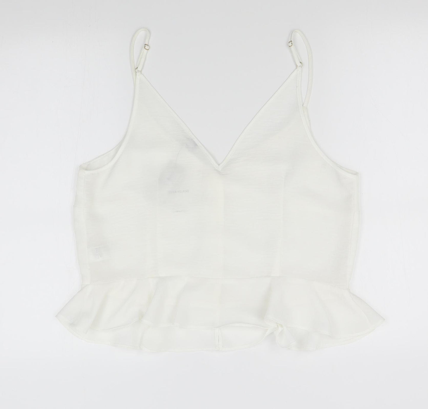 River Island Womens White   Camisole Tank Size 16