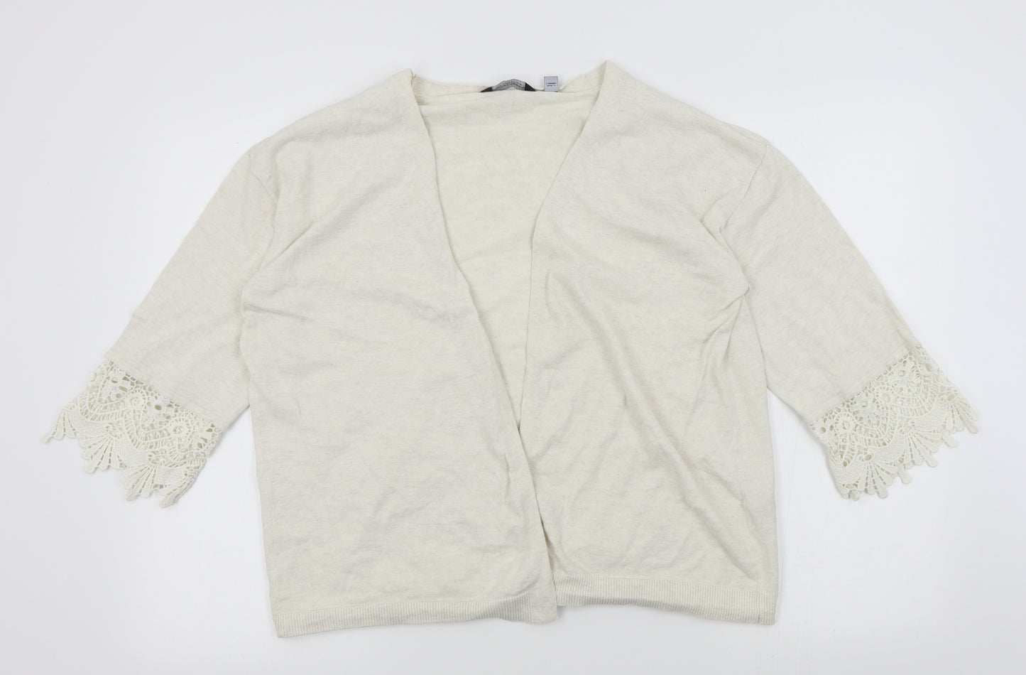 Dorothy Perkins Womens White   Cardigan Jumper Size 16