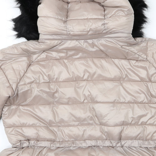 Zara Basic Womens Beige   Puffer Jacket Jacket Size M