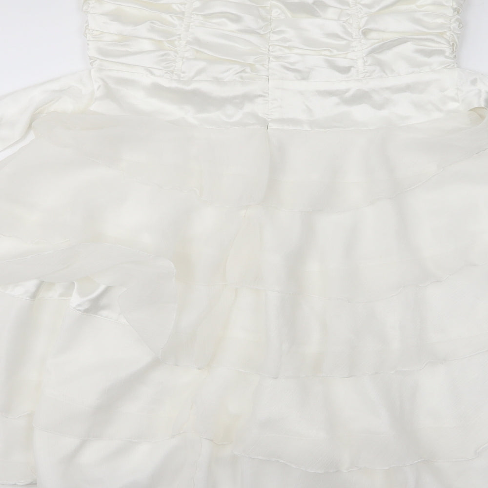 TFNC Womens White   Slip Dress  Size 2  - Wedding