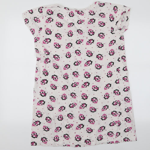 Nightwear Essentials Womens Pink Animal Print  Top Pyjama Top Size 10