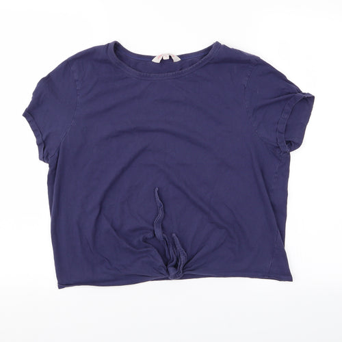 Preworn Womens Purple   Basic T-Shirt Size 16