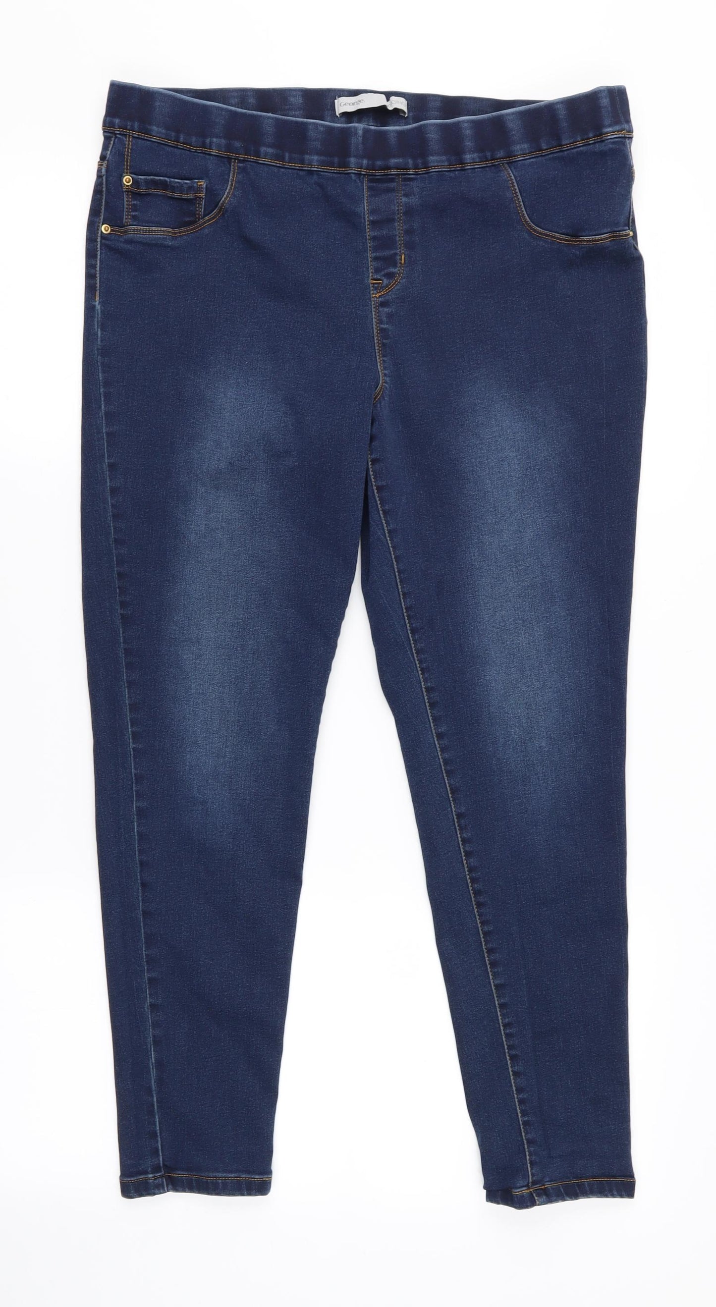 George Womens Blue   Jegging Leggings Size 16 L34 in