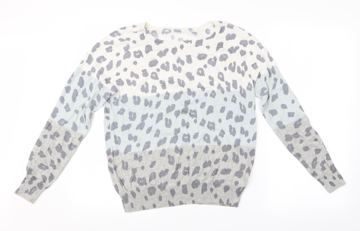 George Womens Multicoloured Geometric  Pullover Jumper Size 12