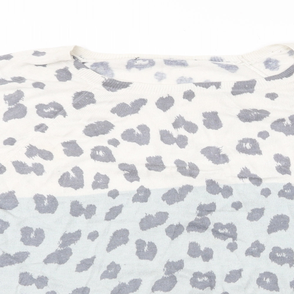 George Womens Multicoloured Geometric  Pullover Jumper Size 12