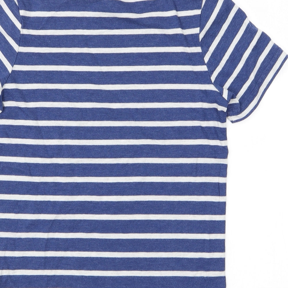 TU Boys Blue Striped  Basic T-Shirt Size 10 Years