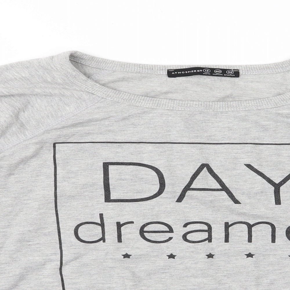 Atmosphere Womens Grey   Pullover Jumper Size 12  - Day Dreamer