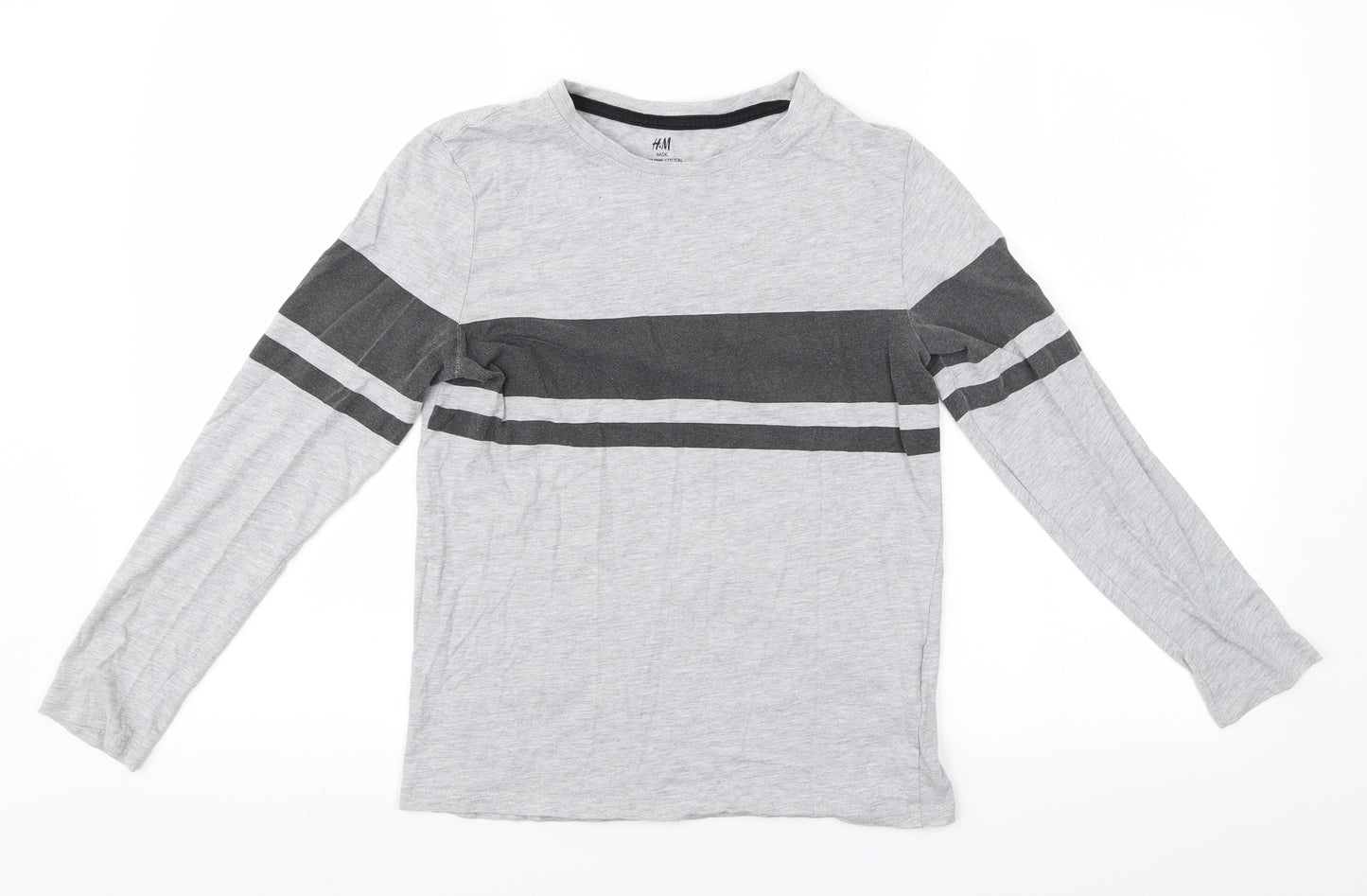 H&M Boys Grey   Basic T-Shirt Size 10-11 Years
