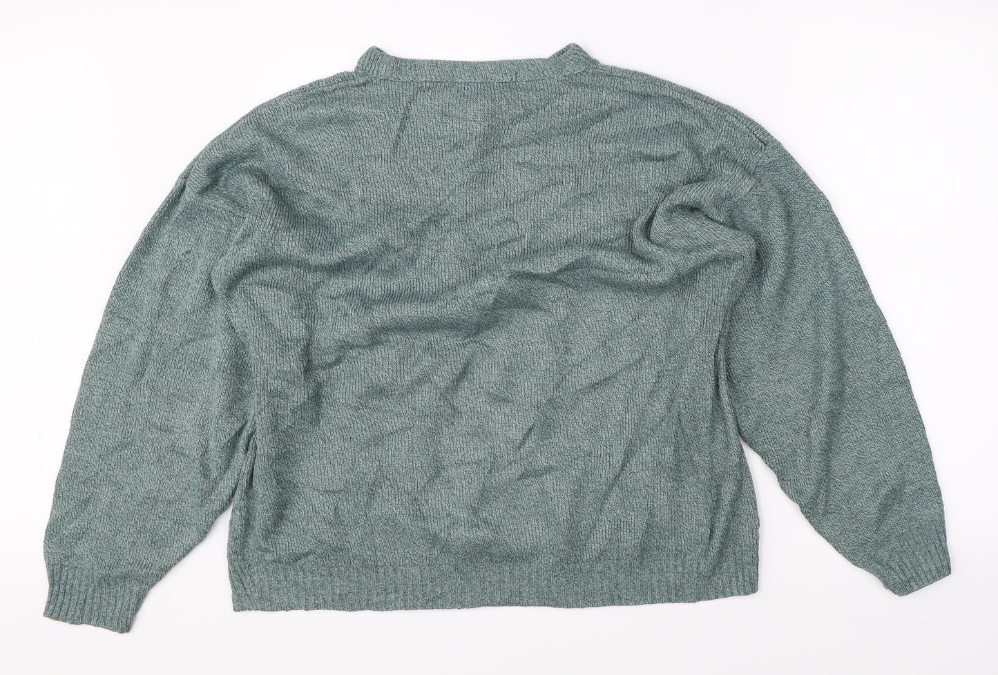 Phase Womens Green  Knit Pullover Jumper Size XL