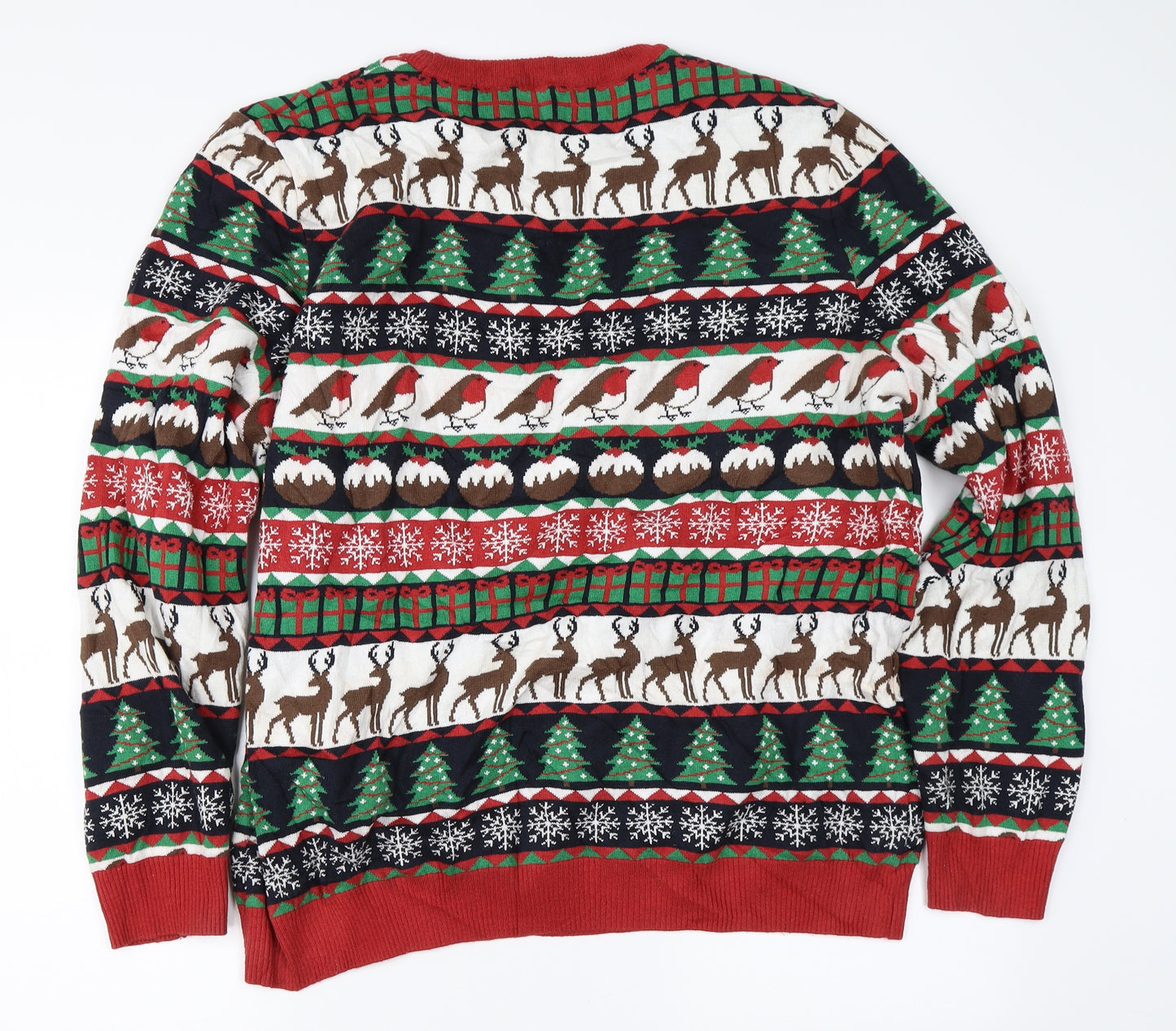 TU Mens Multicoloured Fair Isle  Pullover Jumper Size 2XL  - christmas