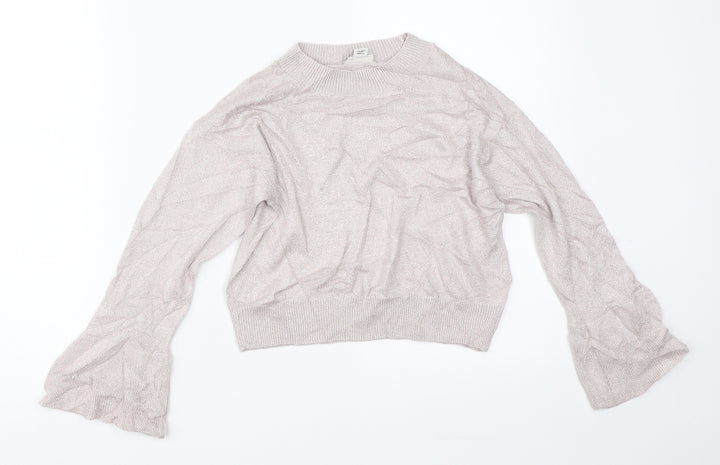 River Island Girls Purple   Pullover Jumper Size 7-8 Years