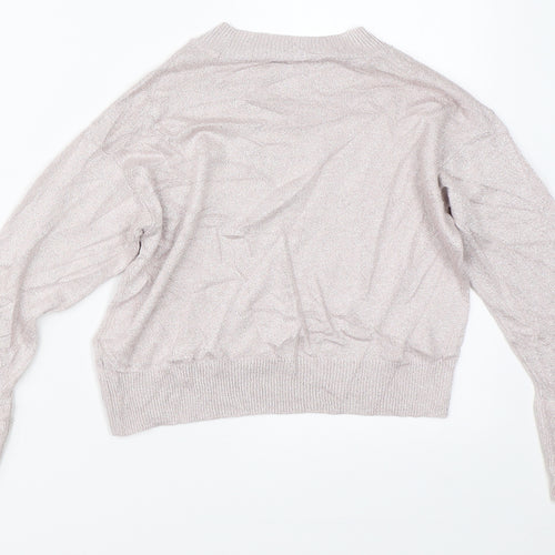 River Island Girls Purple   Pullover Jumper Size 7-8 Years