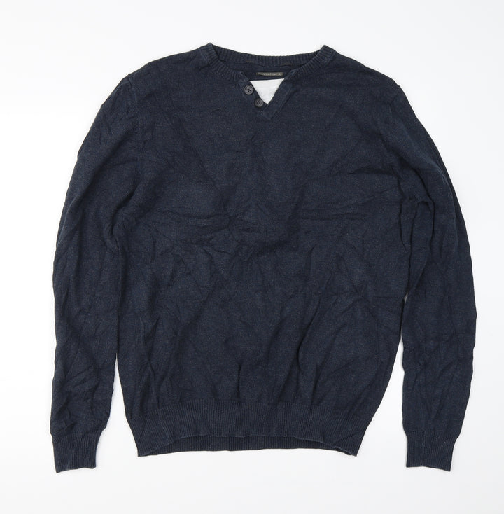 Cedar Wood State Mens Blue Pullover Jumper Size M