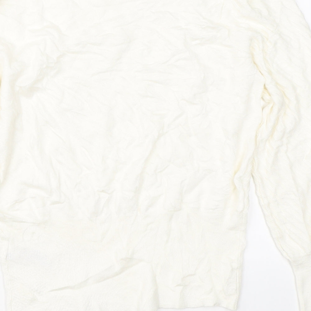 Marks & Spencer Womens White   Pullover Jumper Size 10