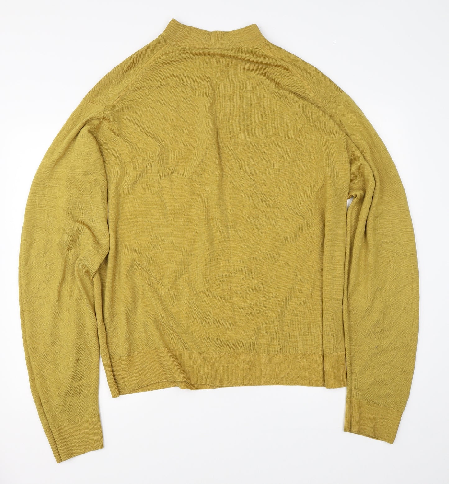 Preworn Womens Yellow  Knit Pullover Jumper Size 2XL