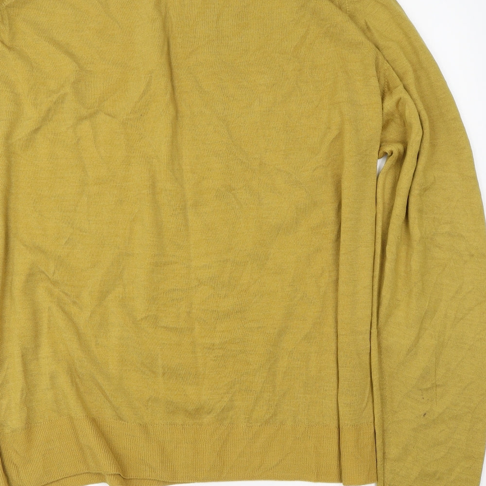 Preworn Womens Yellow  Knit Pullover Jumper Size 2XL